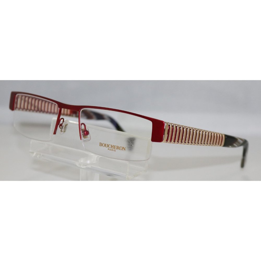 New Boucheron Red & Gold Eyeglasses